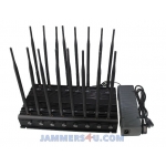 16 Antenna-5Ghz 37W Jammer 3G 4G WIFI GPS UHF VHF up to 50m